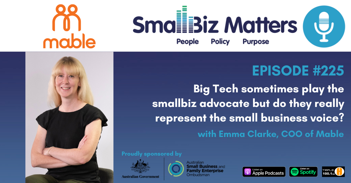 EP#225 ~ Big Tech sometimes plays the smallbiz advocate but do they really represent the small business voice?